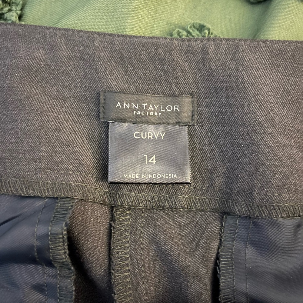 Ann Taylor Charcoal Curvy Trousers